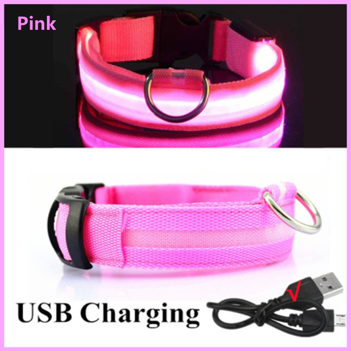LED Glowing Dog Collar Adjustable Flashing - Ramasta
