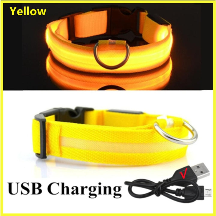 LED Glowing Dog Collar Adjustable Flashing - Ramasta