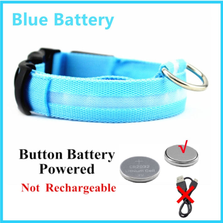 LED Glowing Dog Collar Adjustable Flashing - Ramasta