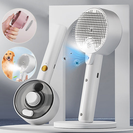 Pet Self Cleaning Steam Brush